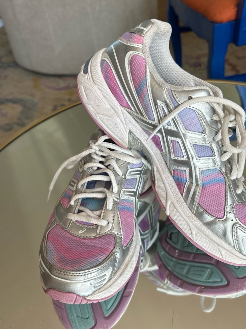 ASICS Women’s Athletic Sneakers - Pink & Silver